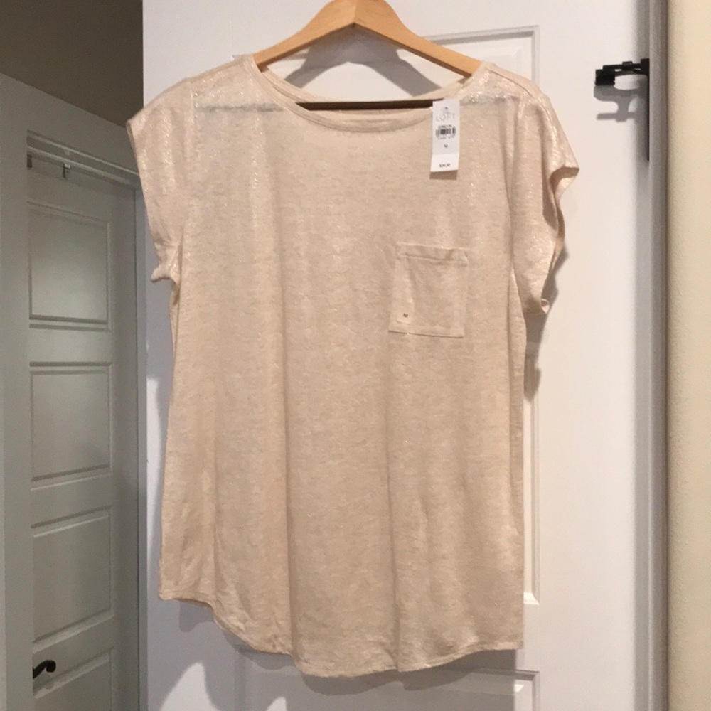 Light Gold T shirt with pocket